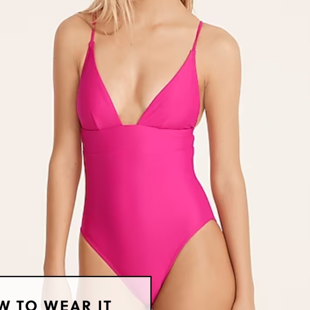 J. Crew swimsuit plunge one-piece (size 8)